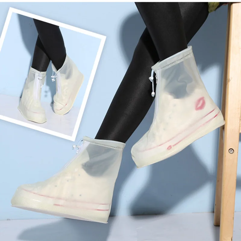 Новинка, многоразовые водонепроницаемые защитные ботинки унисекс, покрытие для обуви от дождя, покрытие для обуви с высоким берцем, противоскользящее покрытие для обуви