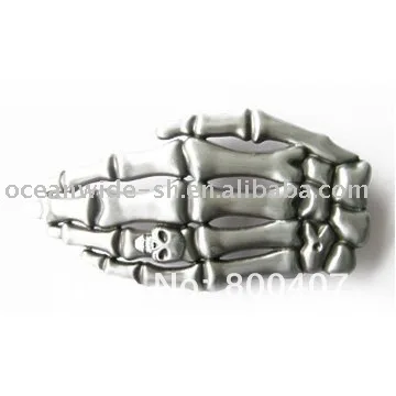 

Belt Buckle (SKULL SKELETON FINGER HAND) BUCKLE-SK033
