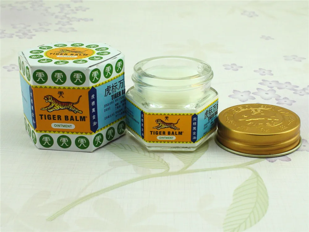 1Pcs White Tiger Balm Ointment For Headache Toothache Stomachache Pain Relieving Balm Dizziness Essential Balm Massage oil C102