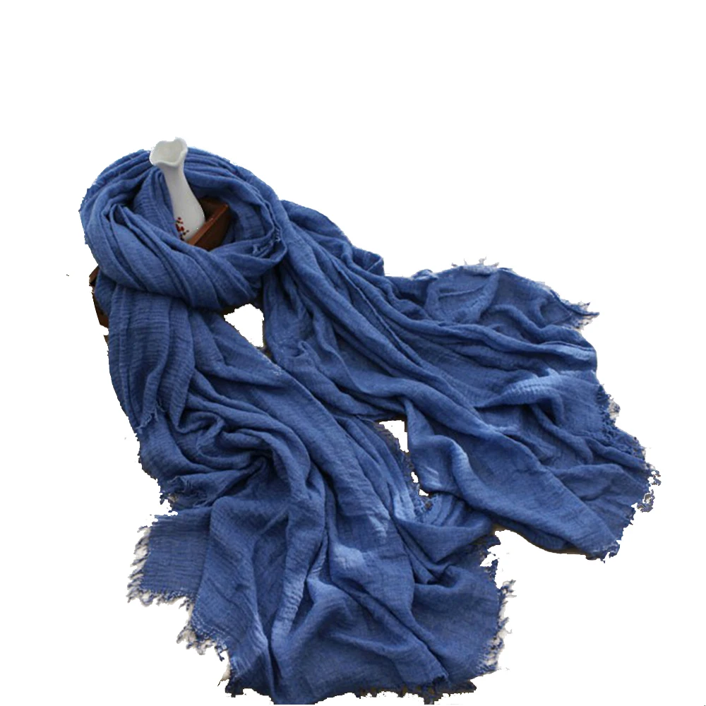 

Solid Tassel Winter Vintage Harajuku Hijabs Women Cotton Linen Scarf Islam Muslim Ladies Ring Velvet Shawl Scarf Cover Classical