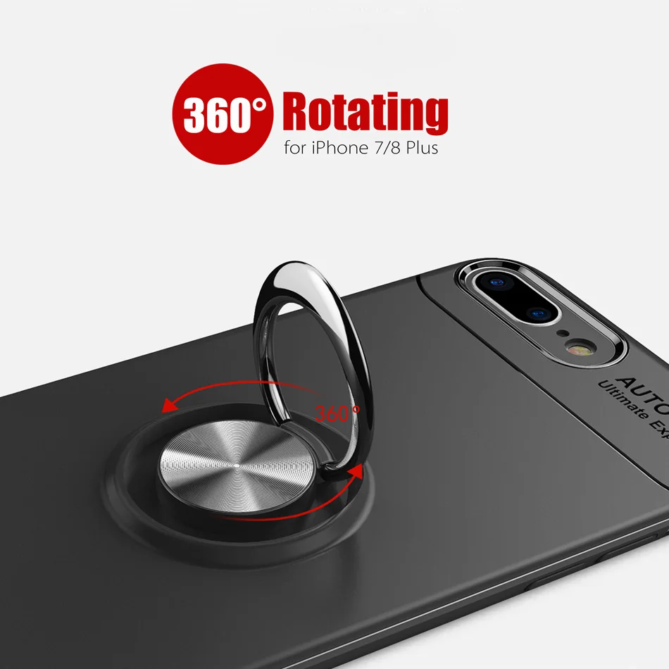 360 полный защитный чехол для телефона iPhone 8 Plus бампер Apple 7 Мягкий из ТПУ с