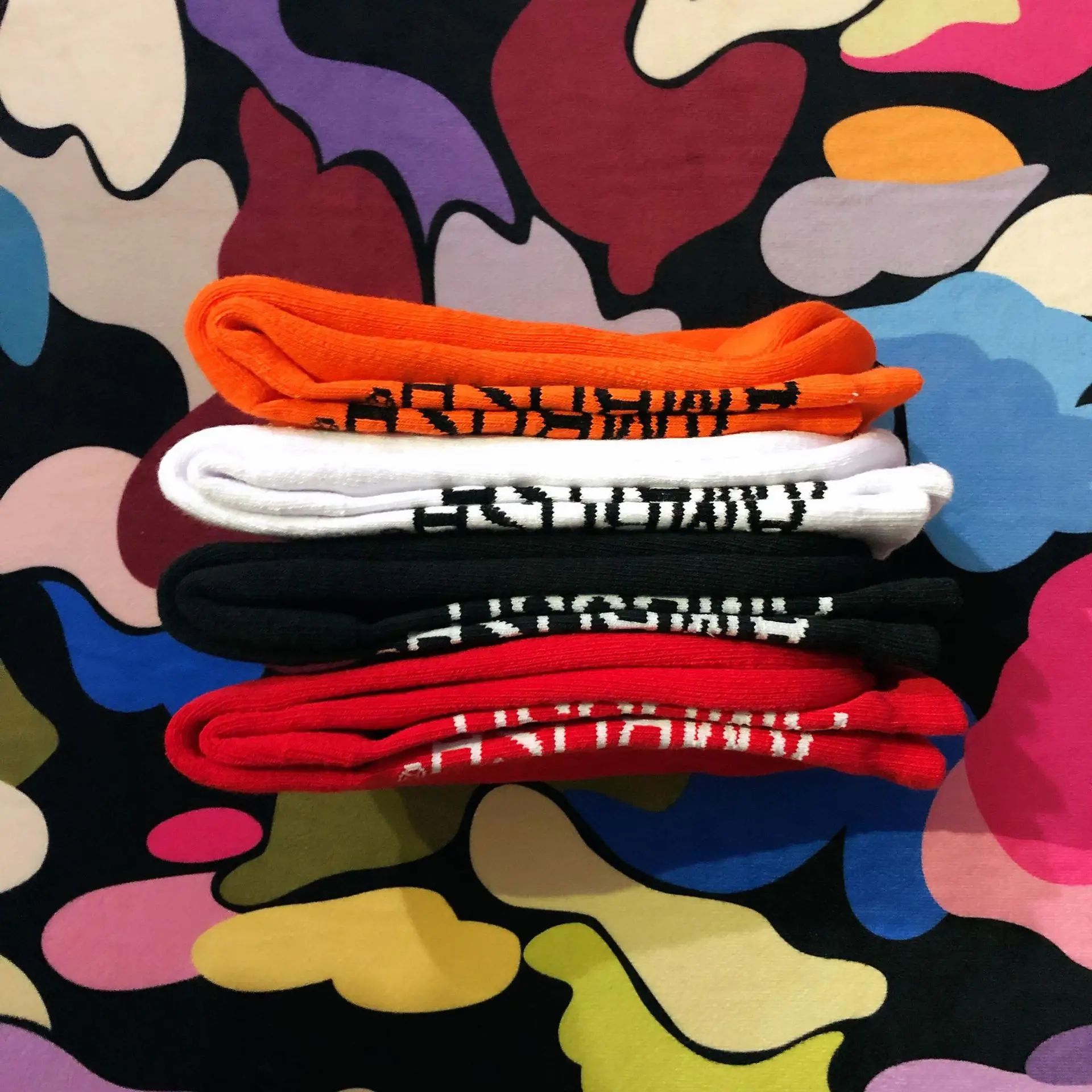 Новые носки с лого команды в стиле хип-хоп для мужчин и женщин, подарок на каждый день, хлопок, скейтборд, высокий уличный Харадзюку, разные