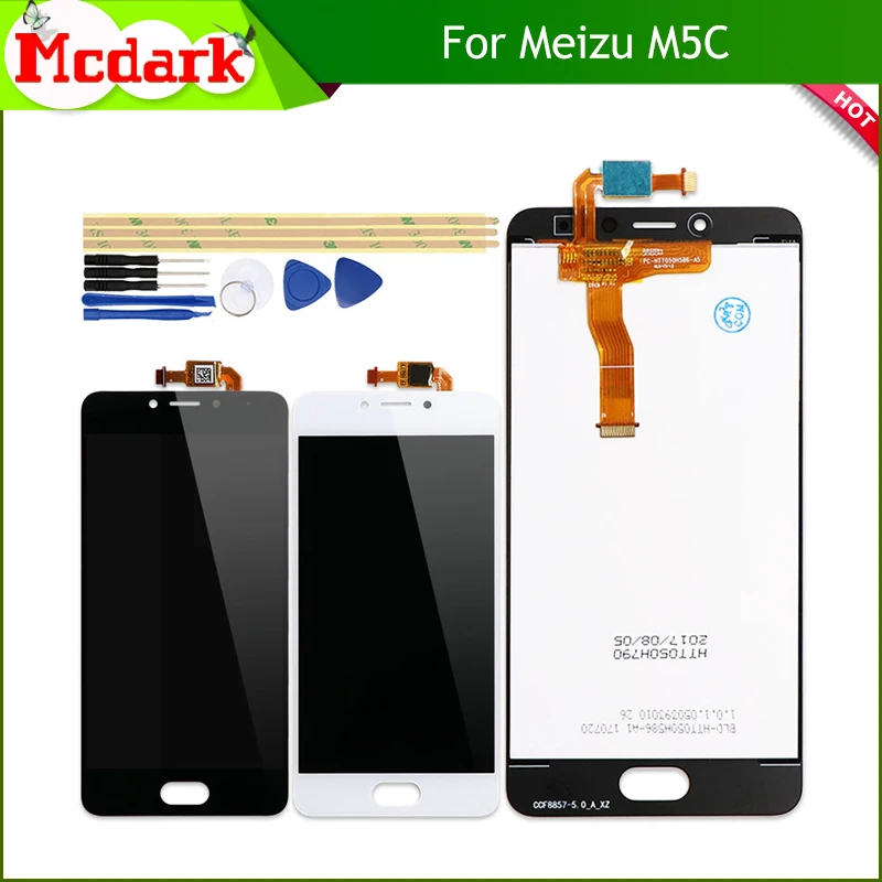 ЖК-экран Mcdark для Meizu M5C/Meilan 5C M710h A5 5 0 ''Сменные аксессуары ЖК-дисплей + сенсорный