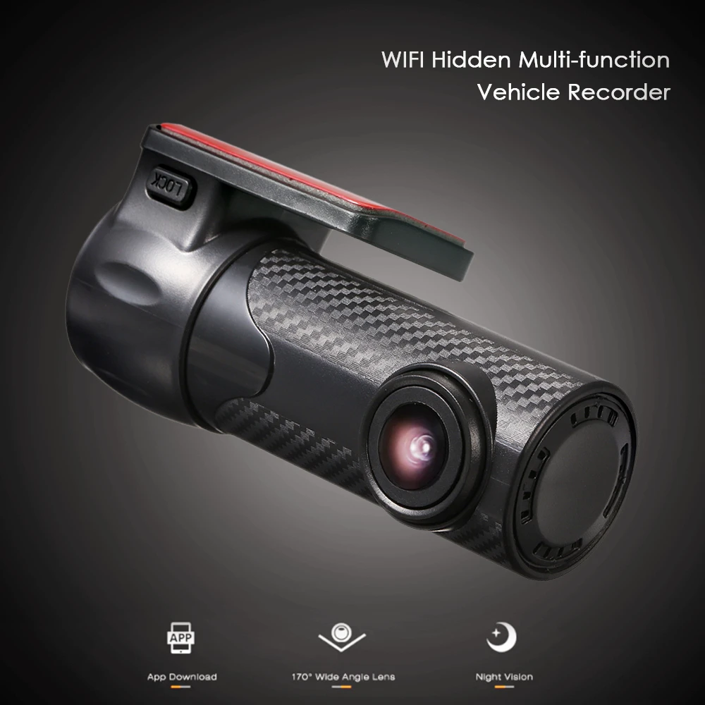Автомобильный видеорегистратор Wetowe 70mat HD Cam mini Smart WIFI DVR App Video Recorder RU/US Версия 1080P