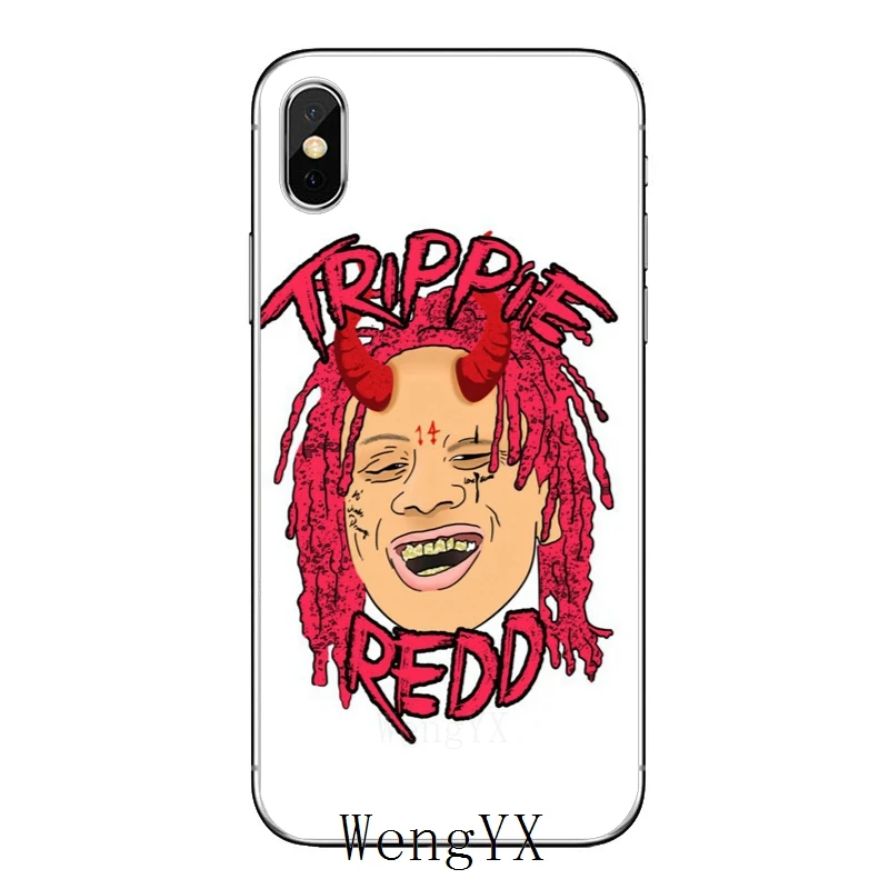 Тонкие мягкие аксессуары чехол для телефона Apple iPhone X XR XS Max 8 7 6s 6 plus SE 5S 5c 5 4S 4 Trippie Redd