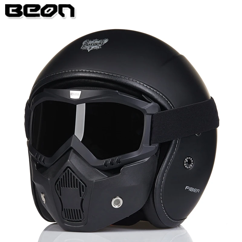 NEW BEON Glass fiber Harley MOTO Helmets motorcycle half helmet moto helmets Super light Limited