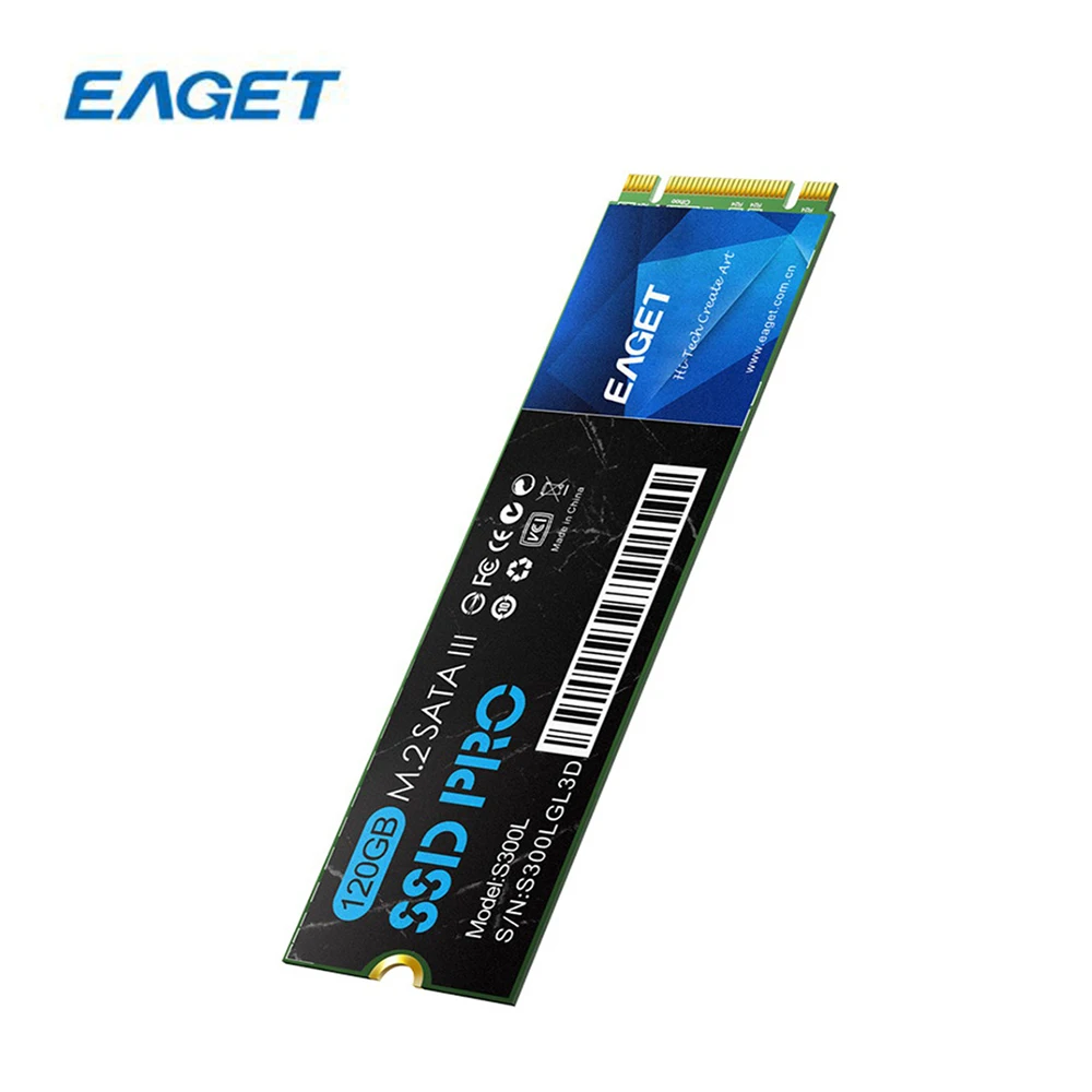 Vente EAGET S300L M.2 2280 120g SSD Interne Solid State Drive Disque Avec SATA III 6 gb s Interface Vitesse De Lecture 460 mb s Pour Ordinateur Portable