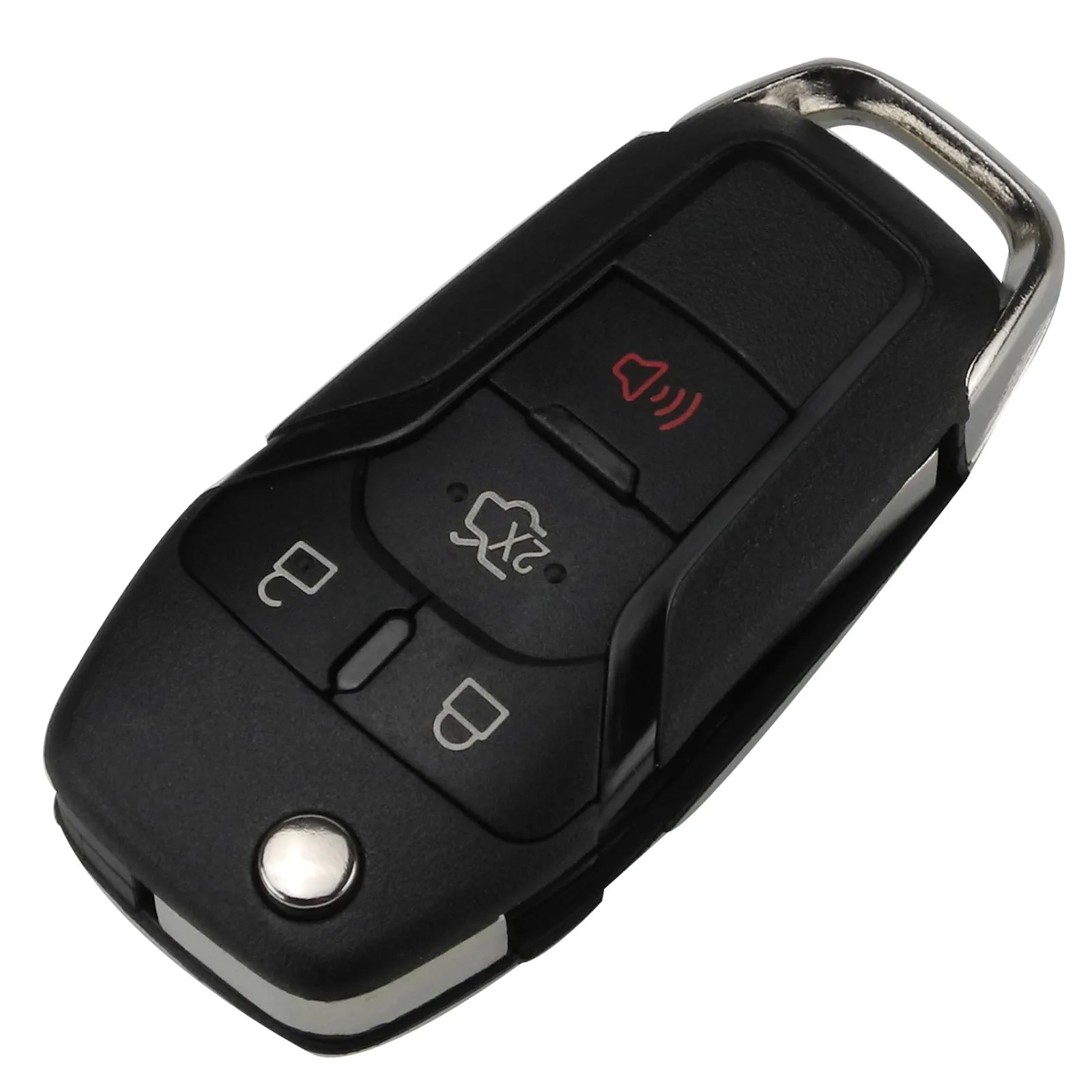 

Jingyuqin 4/5 Buttons Flip Remote Key Case Shell for Ford Fusion Edge Explorer 2013-2015 FCCID: N5F-A08TAA