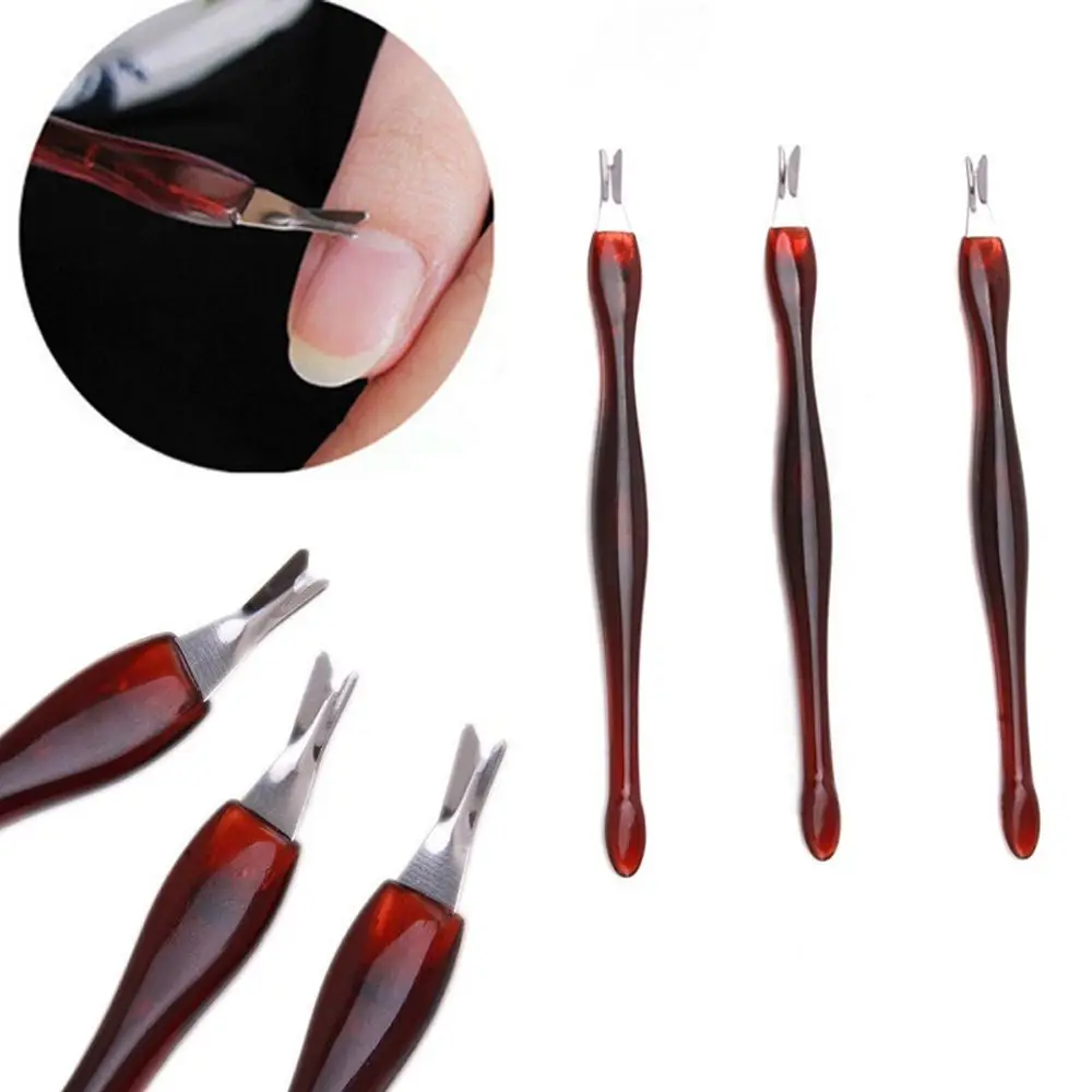 Professional Nail Peeling Fork Cuticle Pushers Removal Exfoliating Fork