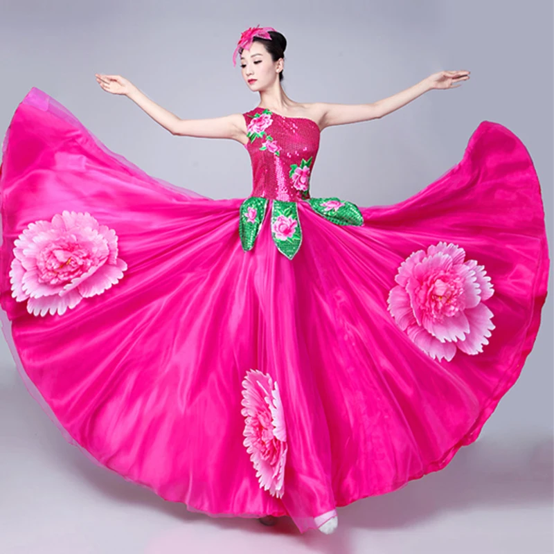 Flamenco Dress Woman Ballroom Dresses Spain Dancer Costume Women Spanish Costumes Gypsy Outfit Stage Performance Wear DN3591