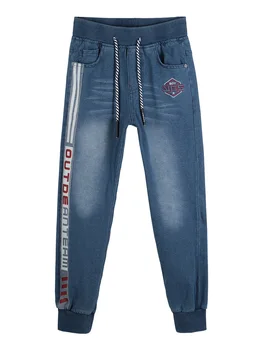 

Pants with elastic waist effect jeans