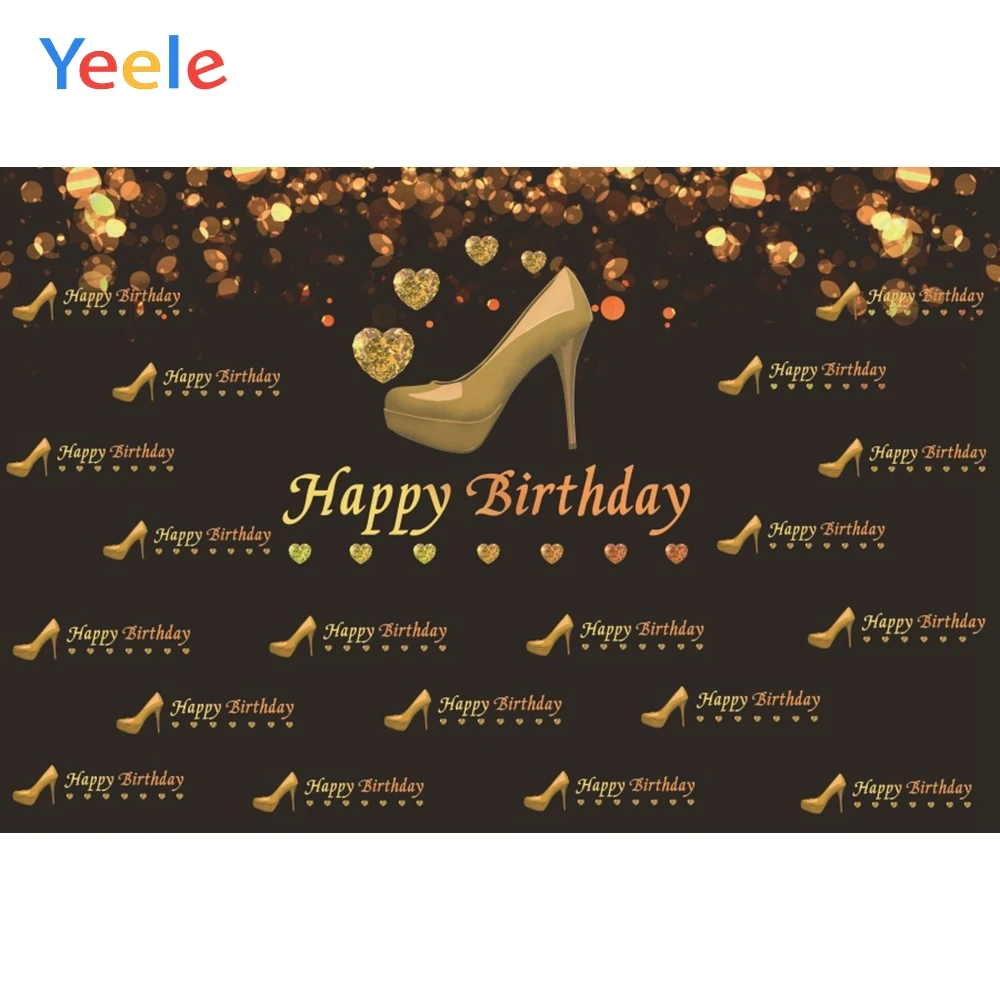 Золотые высокие каблуки Yeele Любовь Сердце бриллиант Девушка День Рождения
