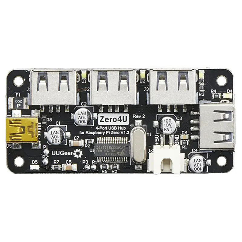 1 шт. плата расширения для Raspberry Pi Zero V1.3 с 4 USB-портами Zero4U | Электронные компоненты и