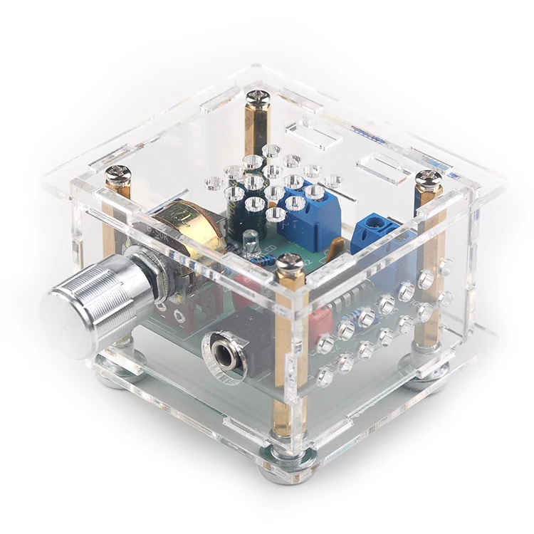 

GHXAMP CM2038 Mini Audio Amplifier 5W+5W HIFI 3.5AUX USB Input Power Amplifier Finished Board With Shell DC 5V 1pc