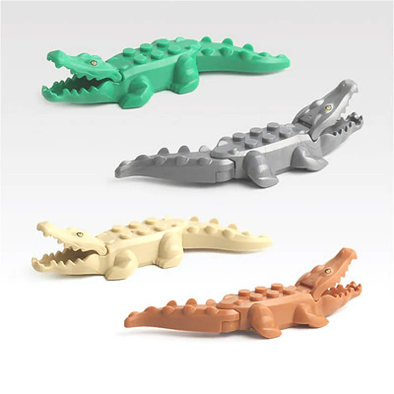 

Lolede Block Brick Diy Zoo Animal Mobile Crocodile Big Particle Building Blocks Kids Baby Bath Toys Compatible with Duplo Gift