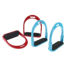 2 Pairs Aluminum Safety English Stirrups Horse Riding Foot Saddle for Men Women Outdoor Horse Riding Equipment