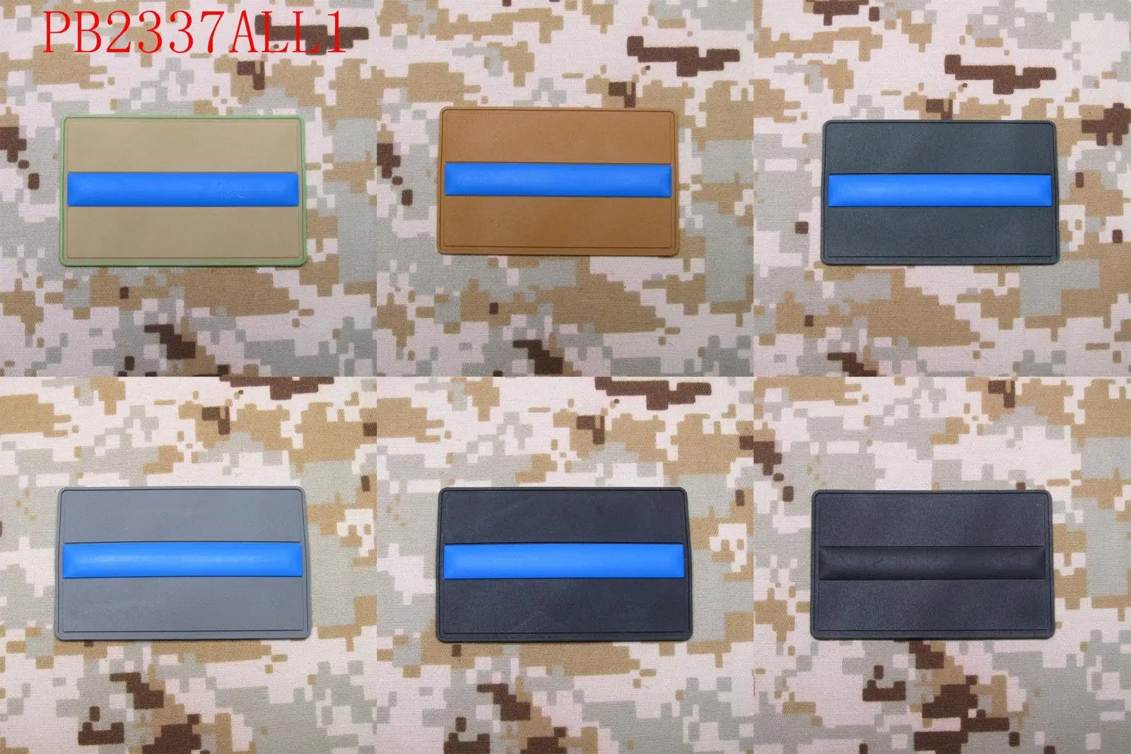 The thin Blue line Police SWAT 3D PVC patch