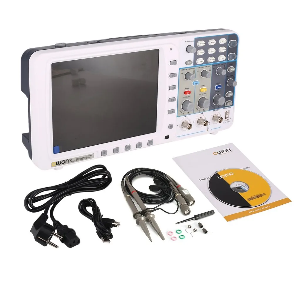 

OWON SDS9302V Double channel Deep Memory LCD Display Digital Storage Oscilloscope Scopemeter Scope Meter 300MHz 3.2GSa/s