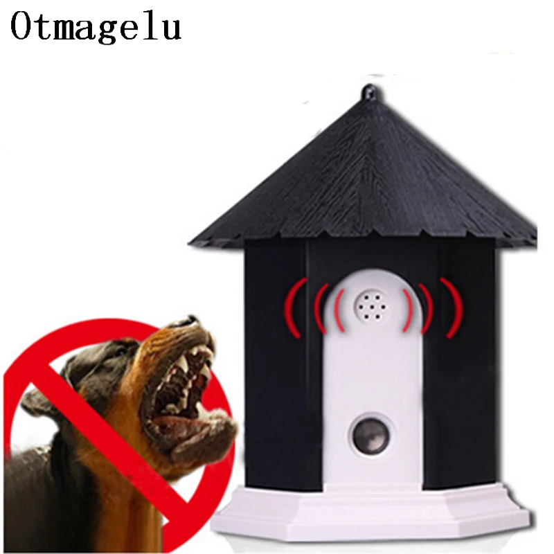 Outdoor Ultrasonic Stop Barking Dog Device Dog Training Cabin Bark 50 Feet Control Repeller Dog Waterproof Electronic Repellents15
