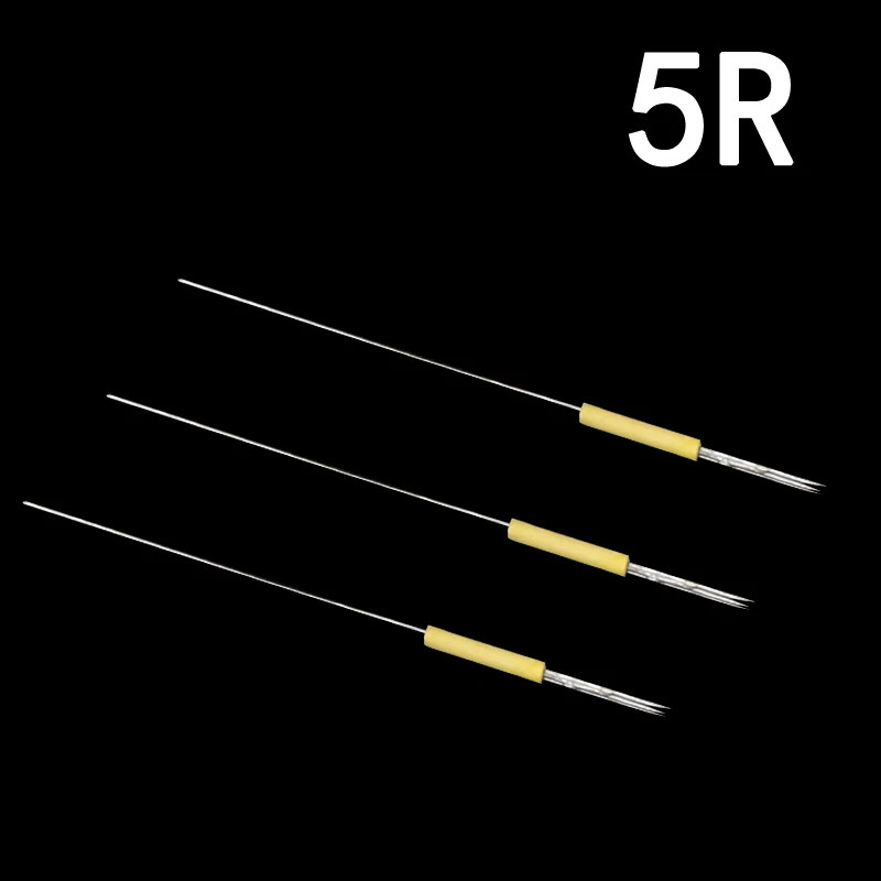 Permanent Makeup Machine Needles 100pcs 5r With Needle Cap Standard 
