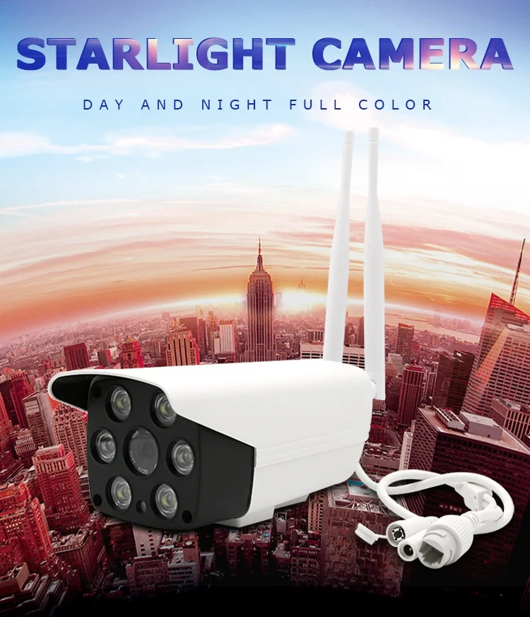 

SmartYIBA IP66 Rainproof Outdoor Security Camera Wifi Loop Recoding Bullet IP Camera H.264 SD Card HD Lens Night Vision CCTV Kit