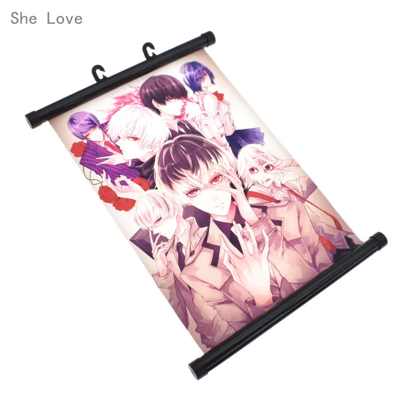

She Love Japanse Anime Wall Scroll Painting Tokyo Ghoul Poster Home Decor Gift