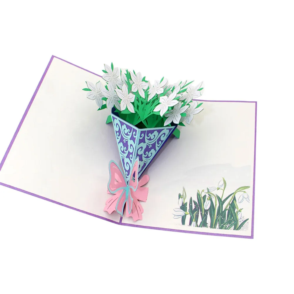 3D 10X15 см перец всплывающие карты валентинка влюбленный для дня рождения, свадьбы поздравительные открытки для юбилея Открытки и приглашения# M5 - Цвет: E