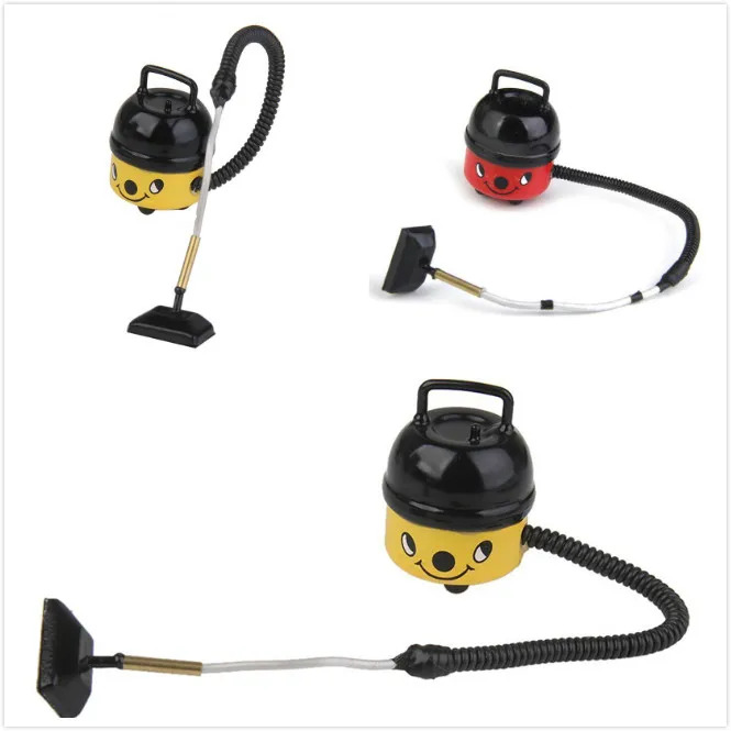 

New Plastic 1/12 Dollhouse Miniature Cute Vacuum Cleaner Classic Pretend Play Furniture Toys for Child Doll House Docor Acceess