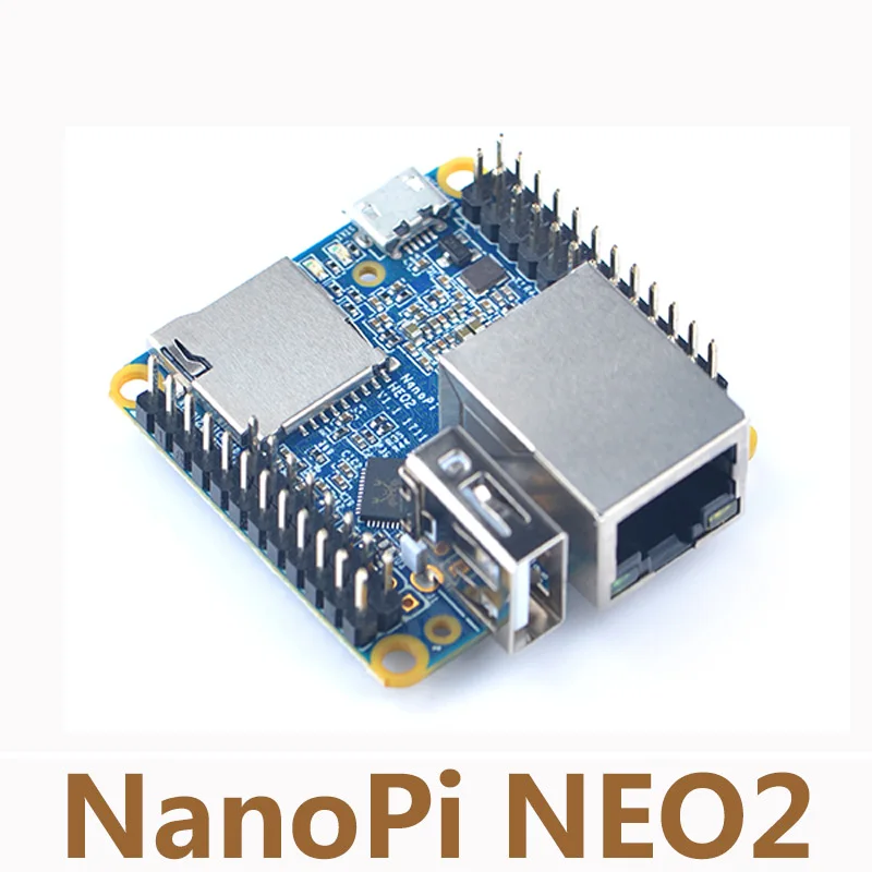 NanoPi NEO2 Allwinner H5 макетная плата 64 бит четырехъядерный A53 гигабитный Ethernet встроенный в шесть ядер Mail450 GPU Run UbuntuCore