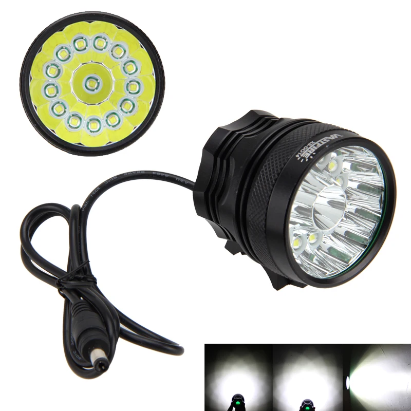 Охотничий налобный фонарь 40000LM XM L T6 14x LED велосипедный светодиодный без батареи|t6