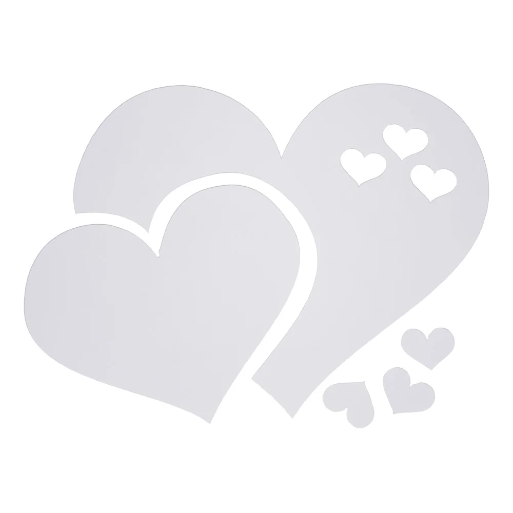DIY Removable Plastic Love Heart Mirror Wall Stickers Set Home Room Art