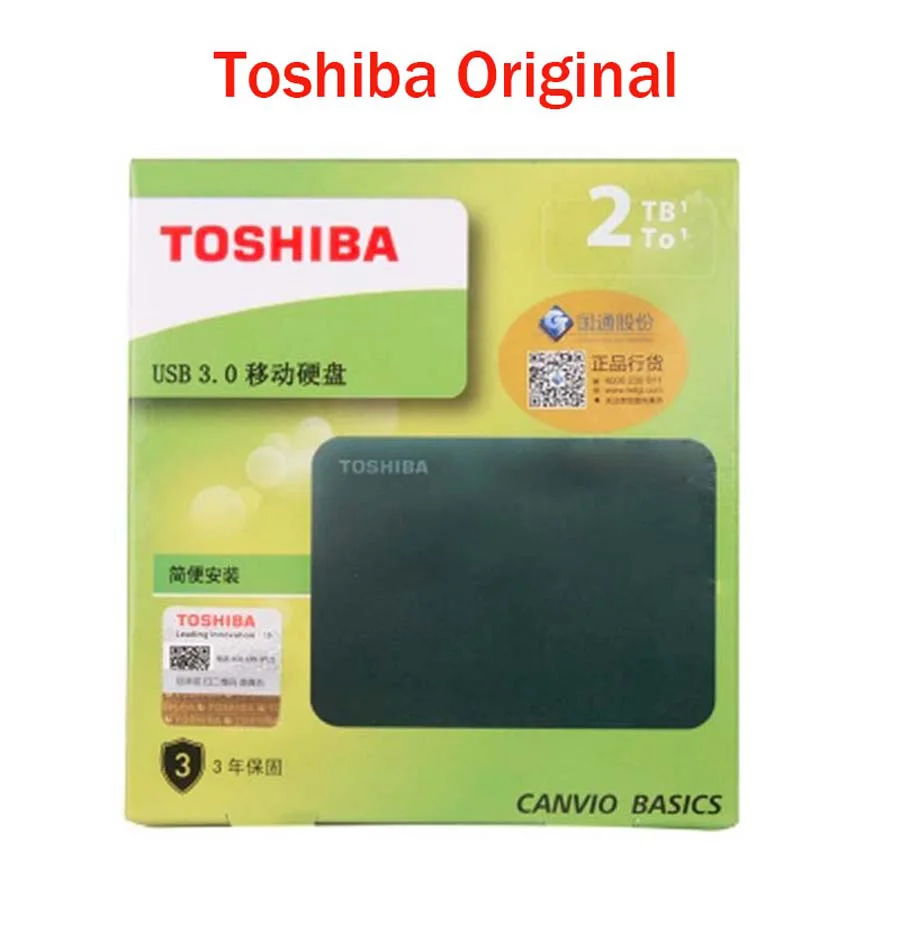 Toshiba External Hard Drive 2TB 1TB HD Externo HDD 2.5 1to 2to Hard Disk Memoria Externa Harddisk USB3.0 External Storage Device