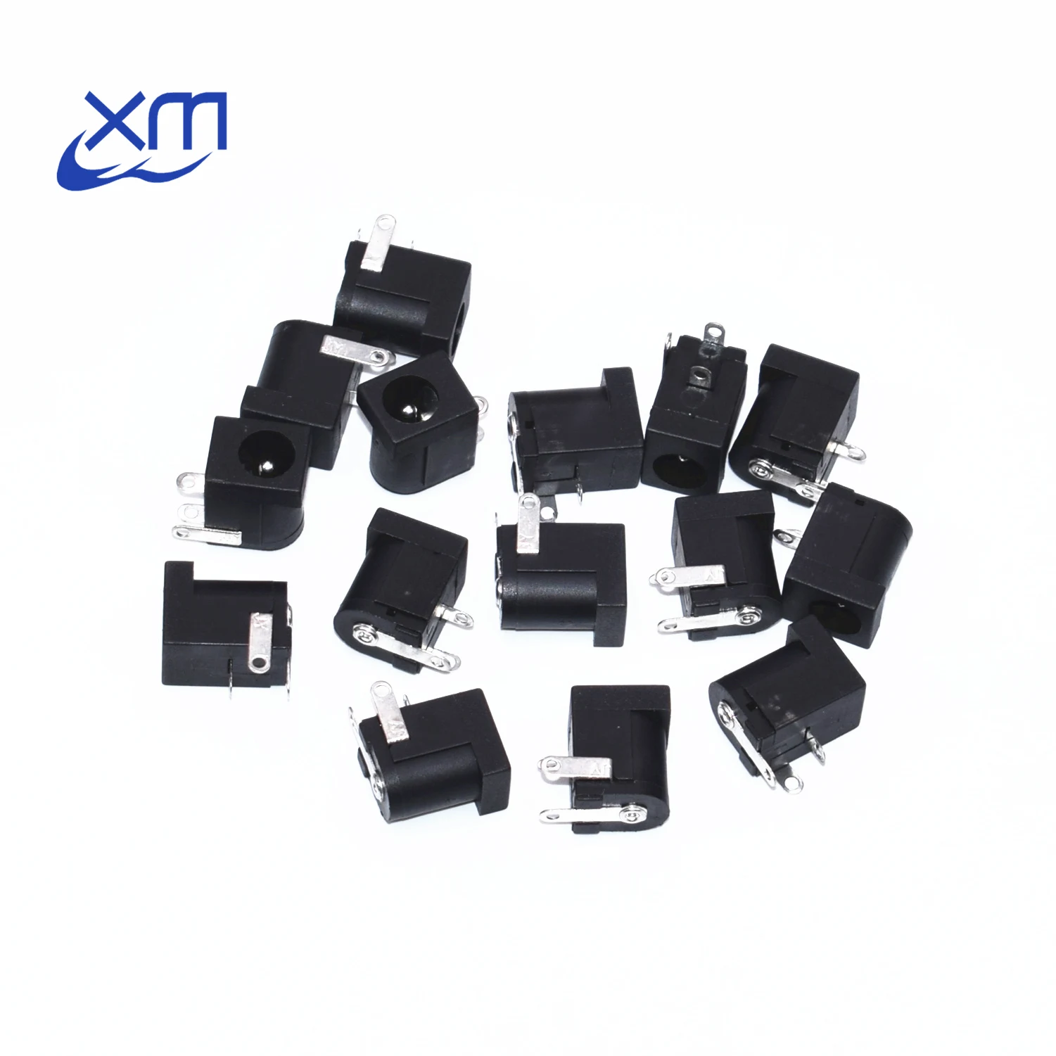 

10Pcs DC-005 Black DC Power Jack Socket Connector DC005 5.5*2.1mm 2.1 socket Round the needle