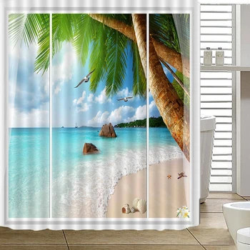 

Coconut Shower Curtains Waterproof Women Bathroom Products showers curtain Polyester Fabric Merchandises betty boop AP8G
