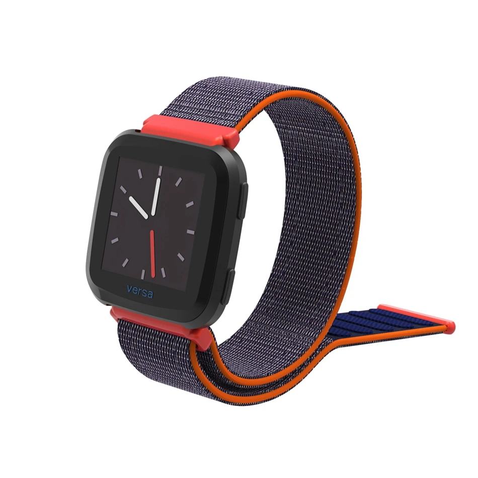 YUEDAER Розовый Нейлоновый смарт-ремешок для Fitbit Versa браслет с магнитной палкой ремешок для Fitbit Versa ремешок для женщин и мужчин