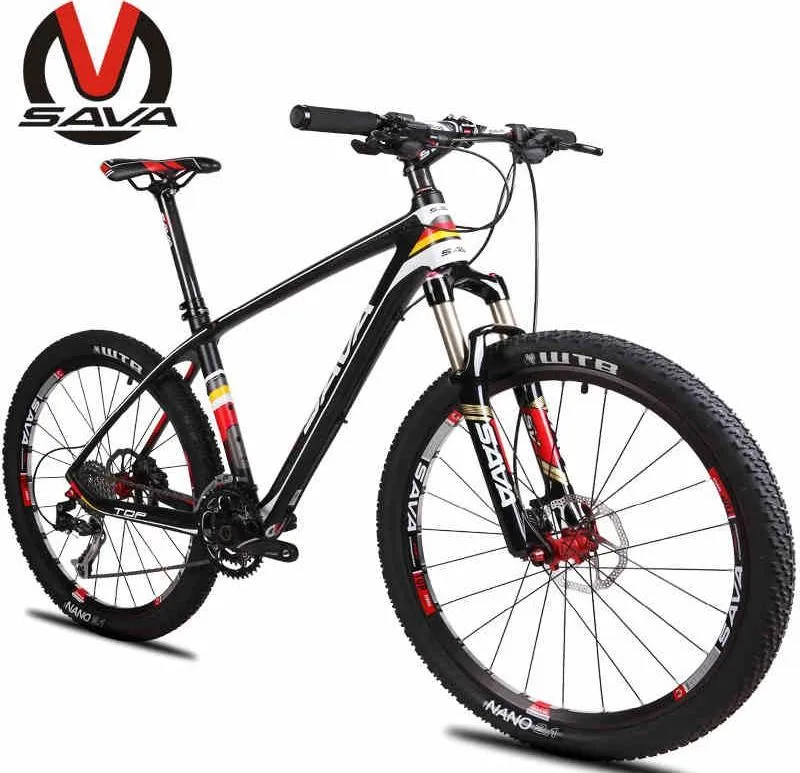 Discount carbon fiber frameCarbon fiber mountain bike 30 variable speed  wheel assembled mountain  bike  Hydraulic brakes TX 12.1 3