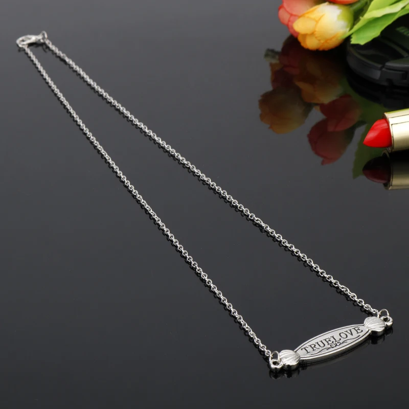 Dongsheng jewelry истинная любовь буквы ожерелье с цепочкой чокер подвеской в виде