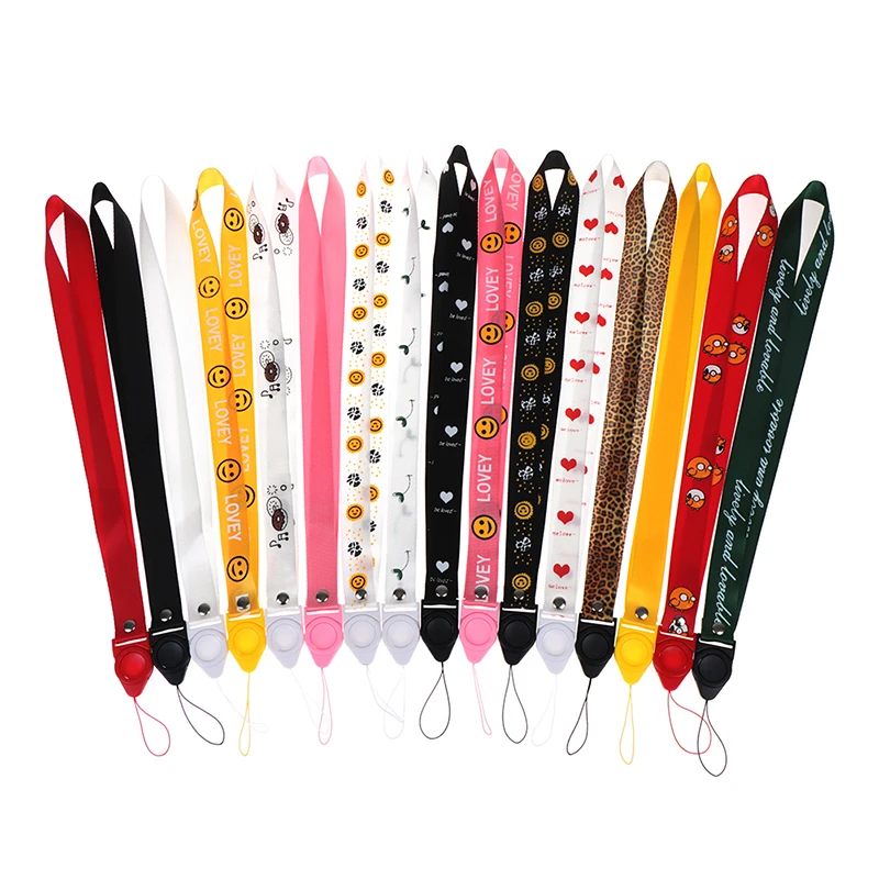 Mobile Phone Straps Cartoon Cute Lanyard Neck Strap For Keys ID Card S For Huawei USB Badge Holder DIY Hang Rope Mobile Phone Straps Cartoon Cute Lanyard Neck Strap For Keys ID Card S For Huawei USB Badge Holder DIY Hang Rope
