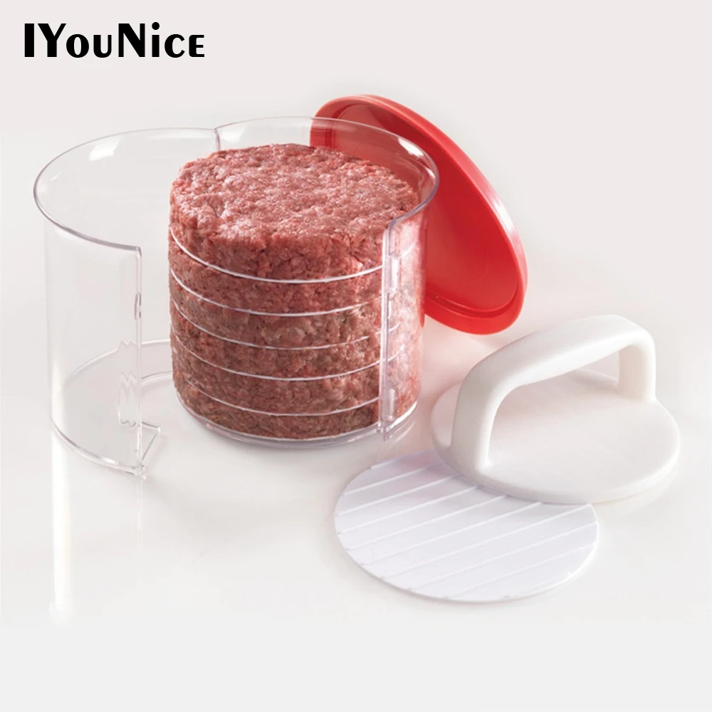 Presse à Hamburgers En ABS – Moule Double Pour Burgers De 150g – Compatible Hachoir à Viande, Facile à Utiliser Et Antiadhésif - 9