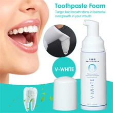 Зубная паста пена для чистки отбеливания зубов полости рта жидкая гигиена полости рта эффективная отбеливающая пена для зубов