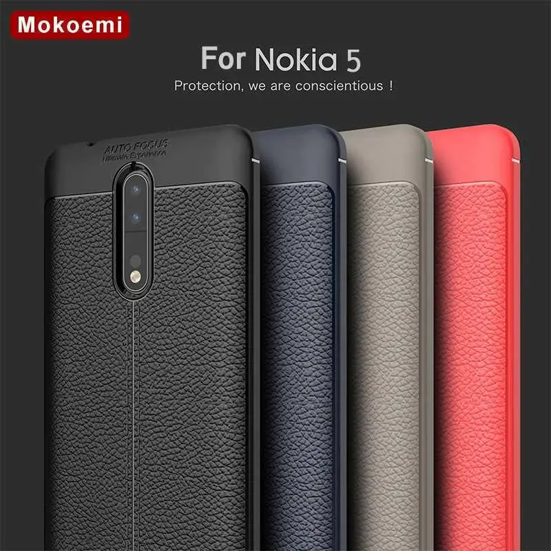 

Mokoemi Fashion Lichee Pattern Shock Proof Soft 5.2"For Nokia 5 Case For Nokia 5 Phone Case Cover