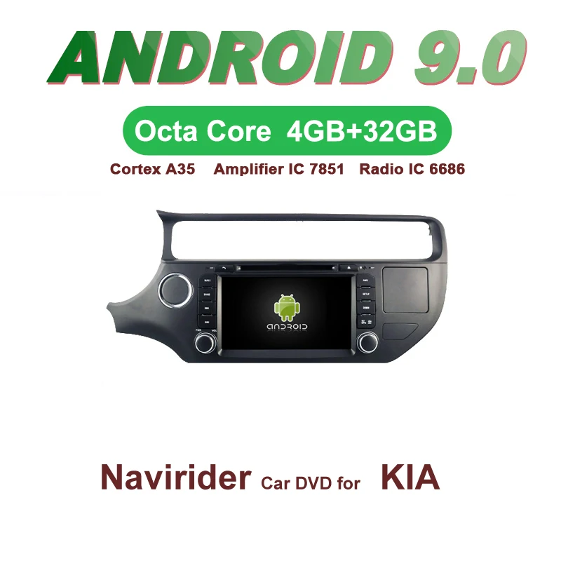 

OTOJETA Car GPS 8inch Android 9.0 Radio FOR KIA RIO K2 2015 head unit bluetooth Navigation Capacitive screen support mirror link