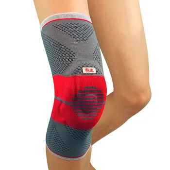 

Kuangmi Compression Knee Sleeve Silicone Pad Spring Support Sports Safety Basketabll Knee Protector Breathable Sock Leg Warmers