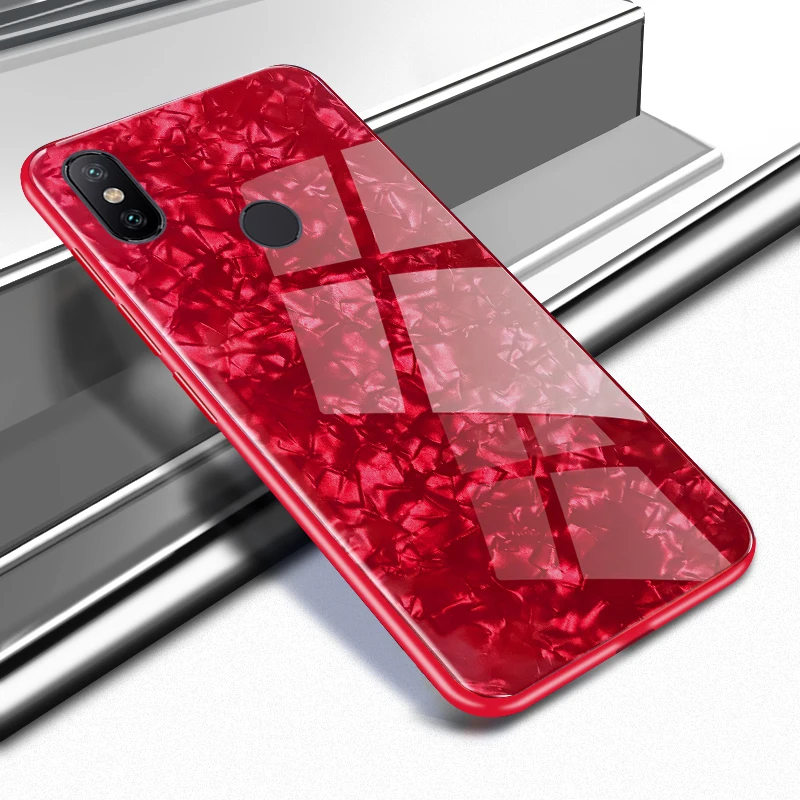 Чехол для Xiaomi Mi6 чехол из ТПУ оправа защита от падения + блестящее закаленное