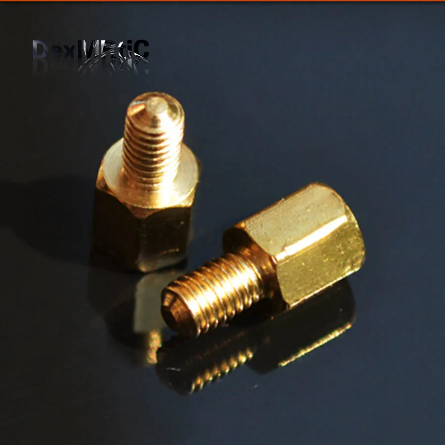Buy 9pcs M3*4mm +4mm Brass Hex Standoff Pillar Single