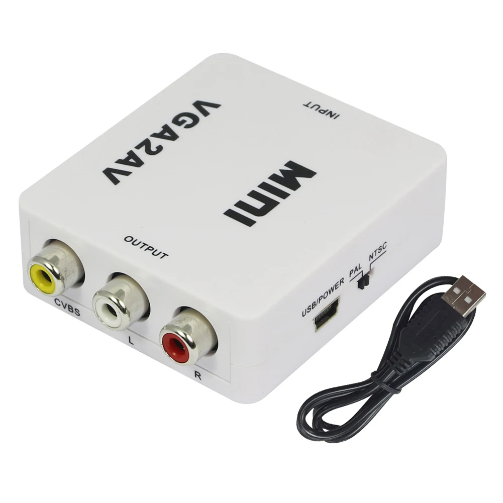 font b Mini b font Composite Video HDMI to VGA Converter AV S Video RCA