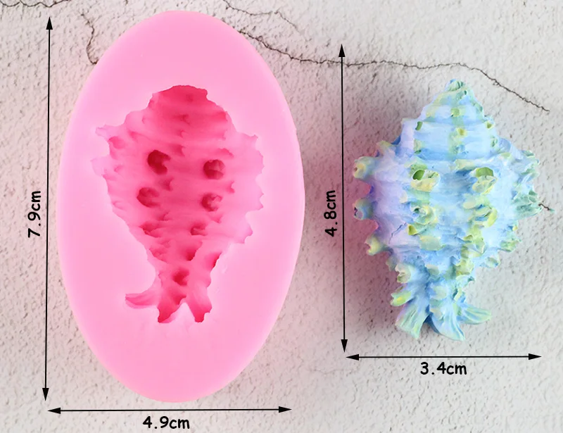3D хвост русалки силиконовые формы в виде Ракушки Морская звезда форма для мыла или выпечки инструменты для украшения свечи формы DIY ремесла формы для шоколадной глазури