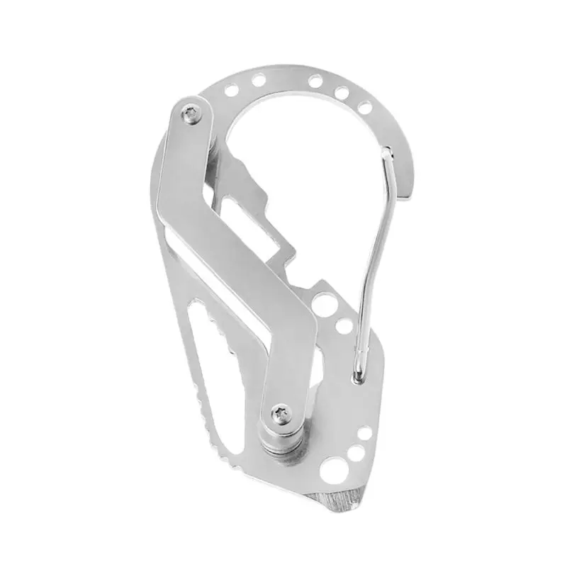

Multifunction EDC Keychain Case Carabiner Outdoor Tool Key Holder Organizer Clip Outdoor Accessories W20