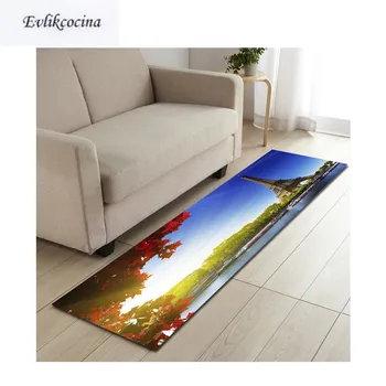 

Free Shipping Morning Tower Kilim Non-Slip Absorbent Bath Mat Area Rug for Living Room Bedroom Floor Carpet Tapete Infantil