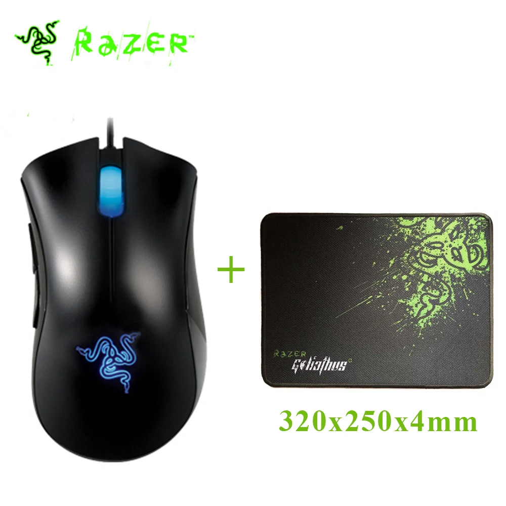Prix pour Marque NEW original Razer Deathadder souris Souris De Jeu, 3500 dpi, razer Goliathus tapis de Souris/Taille: 320x250x4mm + livraison gratuite Prix pour Marque NEW original Razer Deathadder souris Souris De Jeu, 3500 dpi, razer Goliathus tapis de Souris/Taille: 320x250x4mm + livraison gratuite